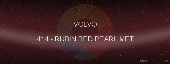Volvo paint 414 Rubin Red Pearl Met.