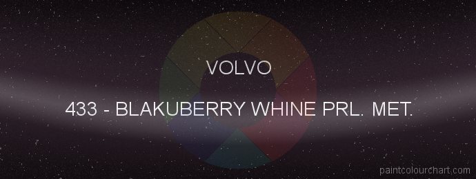 Volvo paint 433 Blakuberry Whine Prl. Met.