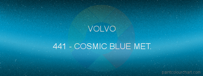 Volvo paint 441 Cosmic Blue Met.