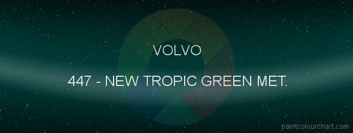 Volvo paint 447 New Tropic Green Met.