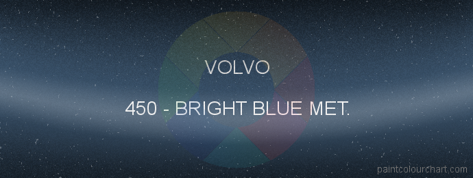 Volvo paint 450 Bright Blue Met.