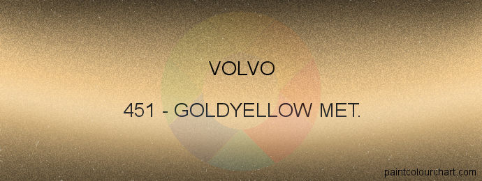 Volvo paint 451 Goldyellow Met.