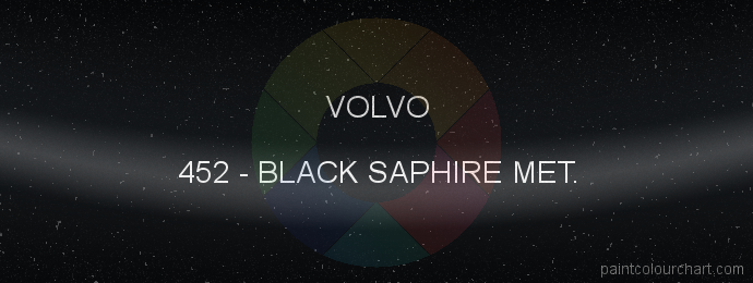 Volvo paint 452 Black Saphire Met.