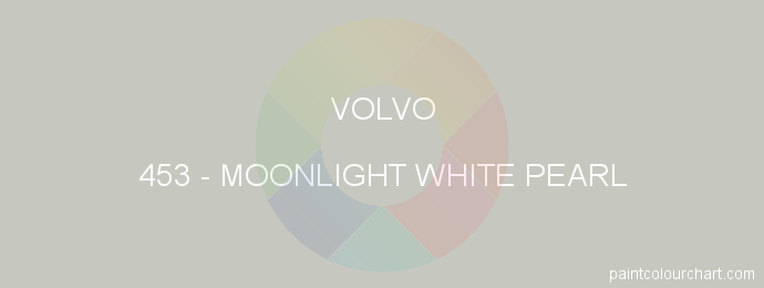 Volvo paint 453 Moonlight White Pearl