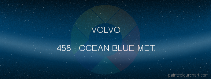 Volvo paint 458 Ocean Blue Met.