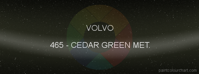 Volvo paint 465 Cedar Green Met.