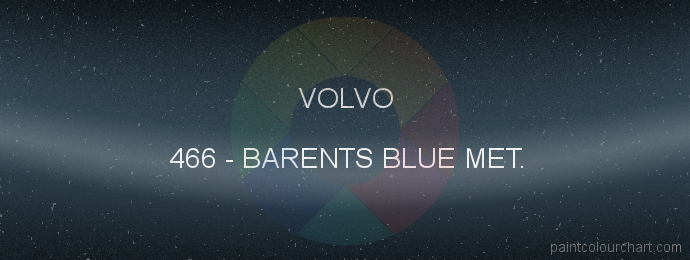 Volvo paint 466 Barents Blue Met.