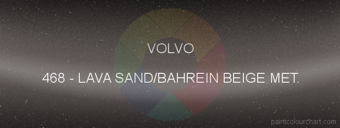 Volvo paint 468 Lava Sand/bahrein Beige Met.