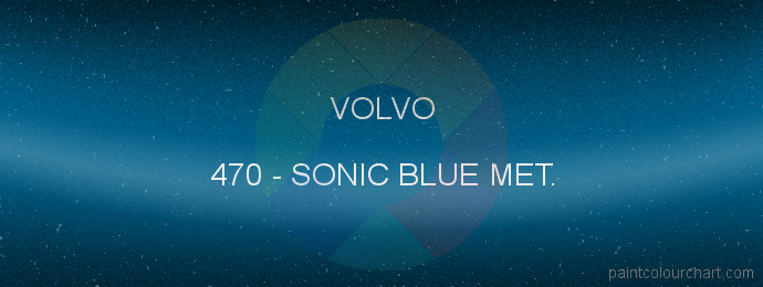 Volvo paint 470 Sonic Blue Met.