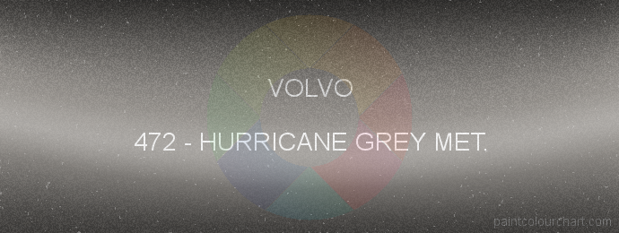 Volvo paint 472 Hurricane Grey Met.