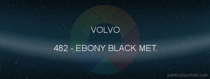Volvo paint 482 Ebony Black Met.