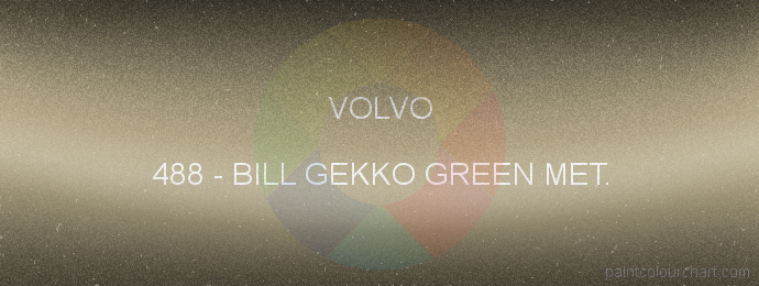 Volvo paint 488 Bill Gekko Green Met.