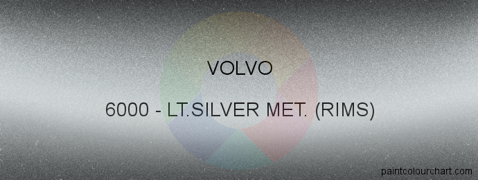 Volvo paint 6000 Lt.silver Met. (rims)