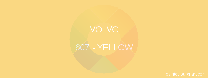 Volvo paint 607 Yellow