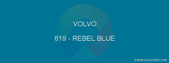 Volvo paint 619 Rebel Blue