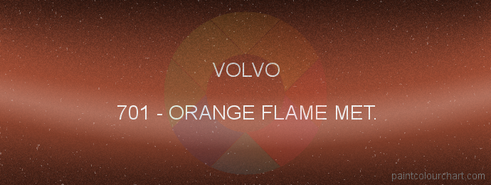 Volvo paint 701 Orange Flame Met.