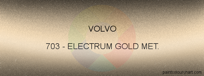 Volvo paint 703 Electrum Gold Met.