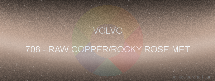 Volvo paint 708 Raw Copper/rocky Rose Met.