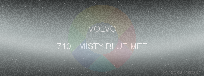 Volvo paint 710 Misty Blue Met.