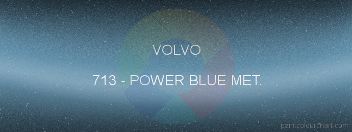 Volvo paint 713 Power Blue Met.