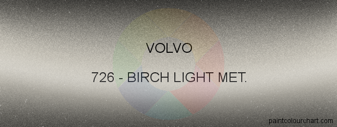Volvo paint 726 Birch Light Met.