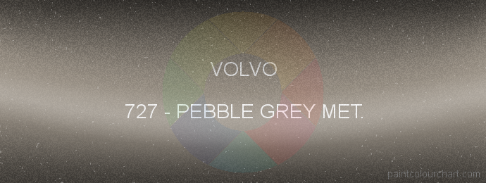 Volvo paint 727 Pebble Grey Met.