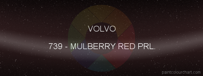 Volvo paint 739 Mulberry Red Prl.