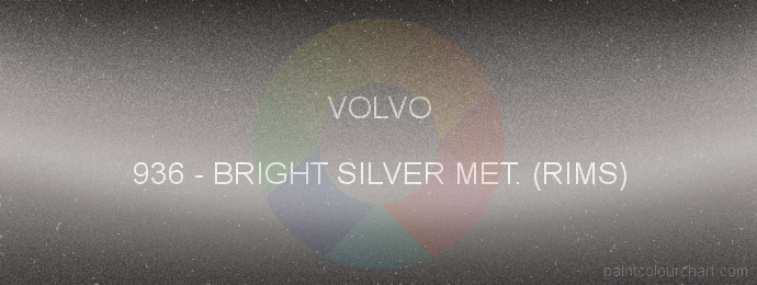 Volvo paint 936 Bright Silver Met. (rims)