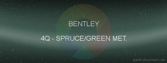Bentley paint 4Q Spruce/green Met.