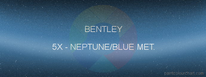 Bentley paint 5X Neptune/blue Met.