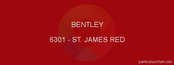 Bentley paint 6301 St. James Red