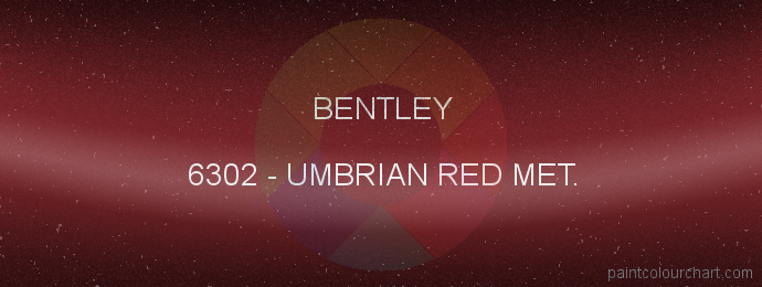 Bentley paint 6302 Umbrian Red Met.