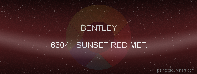 Bentley paint 6304 Sunset Red Met.