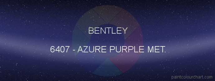 Bentley paint 6407 Azure Purple Met.