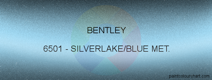Bentley paint 6501 Silverlake/blue Met.