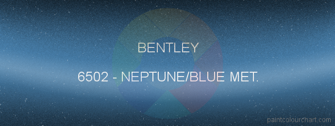 Bentley paint 6502 Neptune/blue Met.