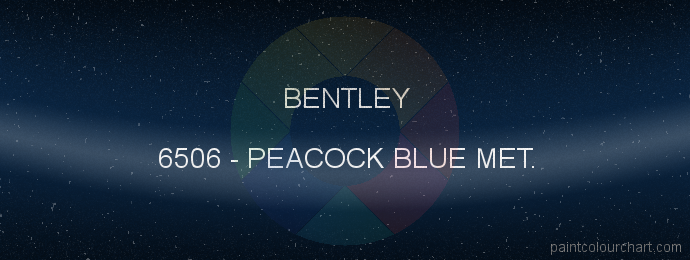 Bentley paint 6506 Peacock Blue Met.