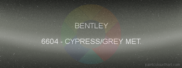 Bentley paint 6604 Cypress/grey Met.