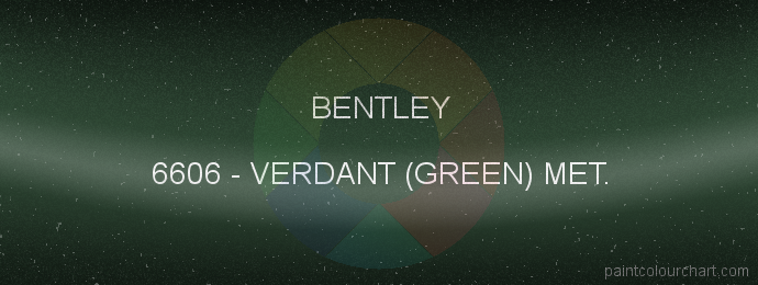 Bentley paint 6606 Verdant (green) Met.