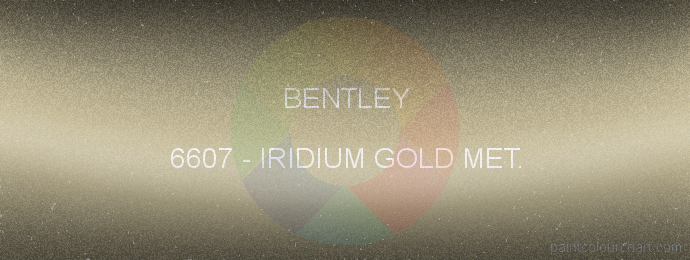 Bentley paint 6607 Iridium Gold Met.