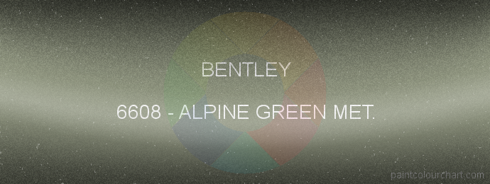 Bentley paint 6608 Alpine Green Met.