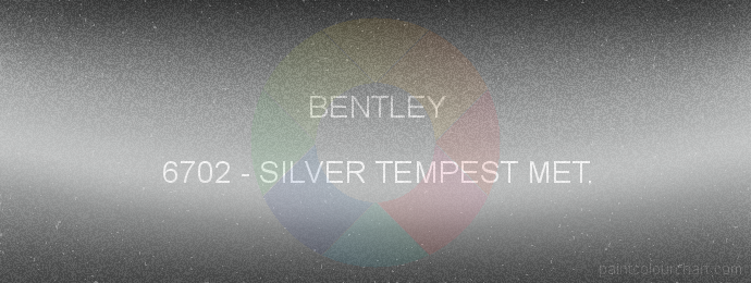 Bentley paint 6702 Silver Tempest Met.