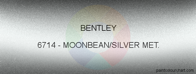 Bentley paint 6714 Moonbean/silver Met.