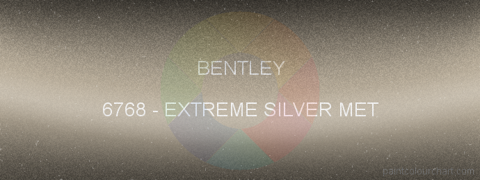 Bentley paint 6768 Extreme Silver Met