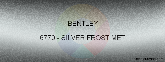 Bentley paint 6770 Silver Frost Met.