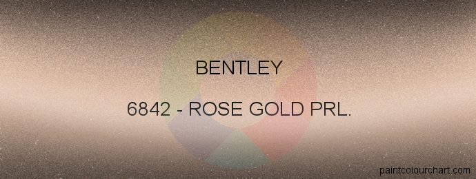 Bentley paint 6842 Rose Gold Prl.