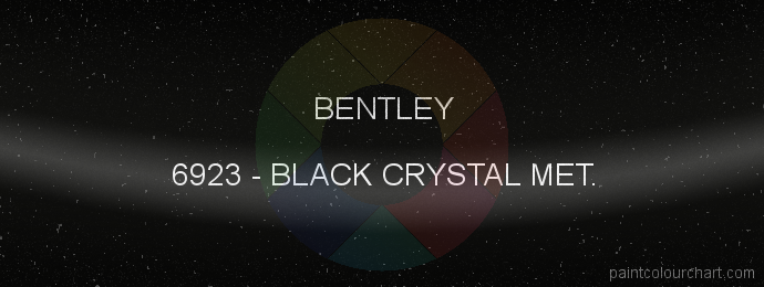 Bentley paint 6923 Black Crystal Met.