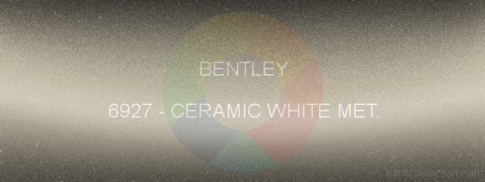 Bentley paint 6927 Ceramic White Met.