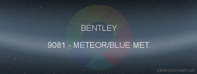Bentley paint 9081 Meteor/blue Met.