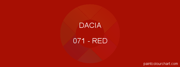 Dacia paint 071 Red